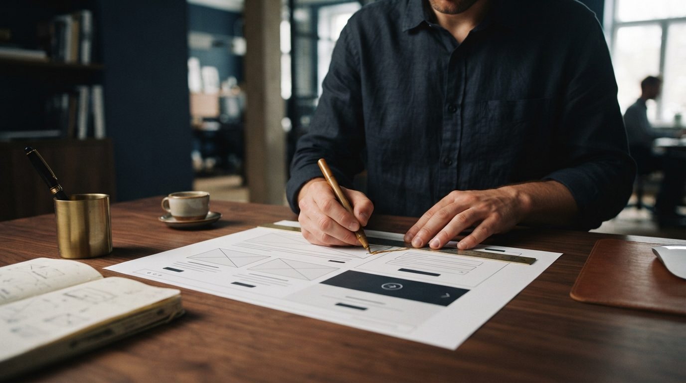 Illustrationsbillede: Webdesign layout: sådan opbygger du forsiden, så den leder til en henvendelse