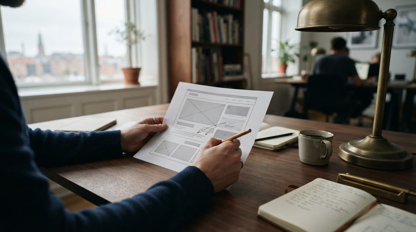 Illustrationsbillede: Klare guides til hjemmeside, SEO og digital markedsføring for små virksomheder